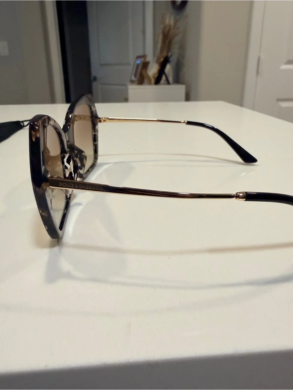 Authentic Dolce & Gabbana DG4399F Oversized Sunglasses 56-20-145 Tortoise Gold